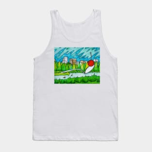 Spoonbridge and Cherry Sculpture Tank Top